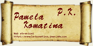 Pamela Komatina vizit kartica
